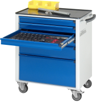 RAU Werkzeugwagen 7355, B700xT500xH860mm, 6xSchublade-VA,...