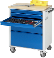 RAU Werkzeugwagen 7355, B700xT500xH860mm, 6xSchublade-VA,...