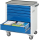 RAU Werkzeugwagen 7365, B700xT500xH860mm, 7xSchublade-VA, Metall-Top-25mm, 02-7365.11