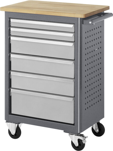 RAU Rollwerkbank 6030, B960xT450xH950, 6xSchubladen, B-Top-25mm, 02-6030.991