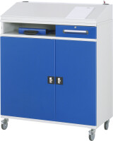 RAU Beistellschrank Stehpult 05, B1100xT520xH1110/1220mm, mobil, 07-1100-M05F.11