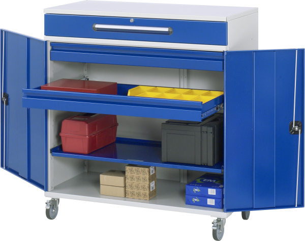RAU Beistellschrank Stehpult 32, B1100xT520xH1185mm, mobil, 07-1100-M32F.11