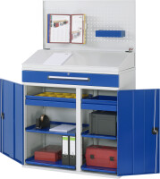 RAU Beistellschrank Stehpult 04T, B1100xT520xH1110/1220/1770mm, stationär, 07-1100T-M04.11