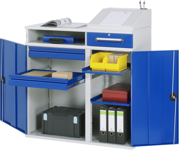 RAU Beistellschrank Stehpult 07T, B1100xT520xH1060/1110/1220mm, stationär, 07-1100T-M07.11