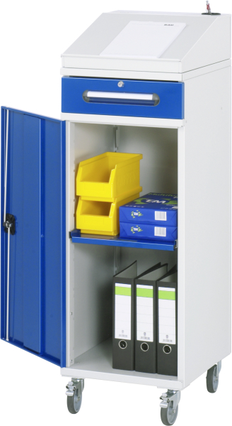 RAU Beistellschrank Stehpult 02, B450xT520xH1235/1345mm, mobil, 07-450-M02F.11