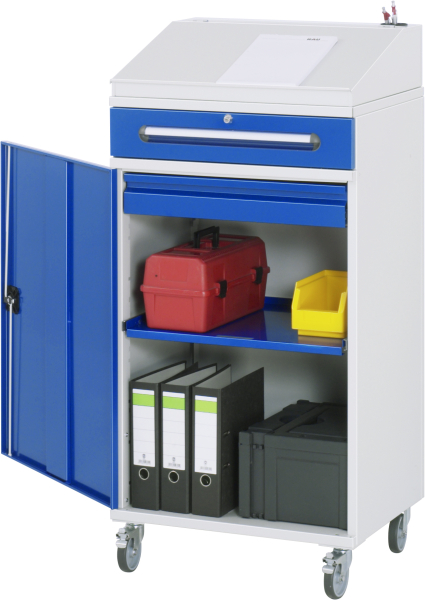 RAU Beistellschrank Stehpult 03, B650xT520xH1235/1345mm, mobil, 07-650-M03F.11