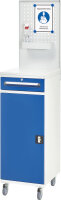 RAU Hygiene Schrank 01, B450xT520xH1085/1795mm, mobil, 07-450-HS01F.11