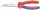 Knipex Flachrundzange mit Schneide 75642 gebogene Form, 200 mm, Vanadin-Elektrostahl