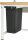 RAU Ausziehbarer Mülleimer zur Untertischmontage 60L, B270xT590xH600 mm, schwarz, 09-ME-UT