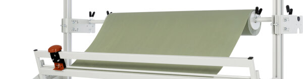 RAU Abrolleinheit zur Montage an System-Stützen, B1500(1510)xT270xH90 mm, EE-AE-SA-1500