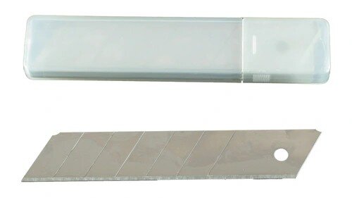 Profibau Ersatz-Abbrechklingen 75776, 18 mm, 10er-Box, 0,4 mm, Stahl, Geschliffen