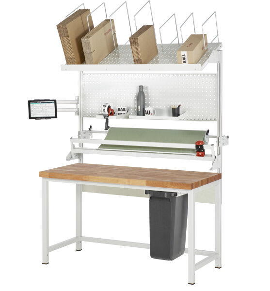 RAU Packtisch Komplettset 06, WB-8000, B1500 x T900, B-Platte, 03-8000-1-159B4H-VP06.12