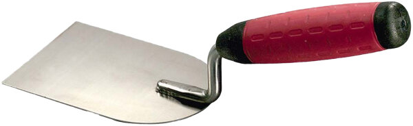 Profibau Gipserspachtel 76267 rostfrei mit Softgriff, 40 mm, für Feinarbeiten im Trockenbau