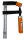 Druckguss-Schraubzwinge LM 76314, Spannweite 250 mm, Ausladung 100 mm