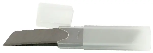 Abbrechklingen 76730 Japanstahl SK5, 10er Köcher, 22 mm Breite, 0,6 mm Blattstärke