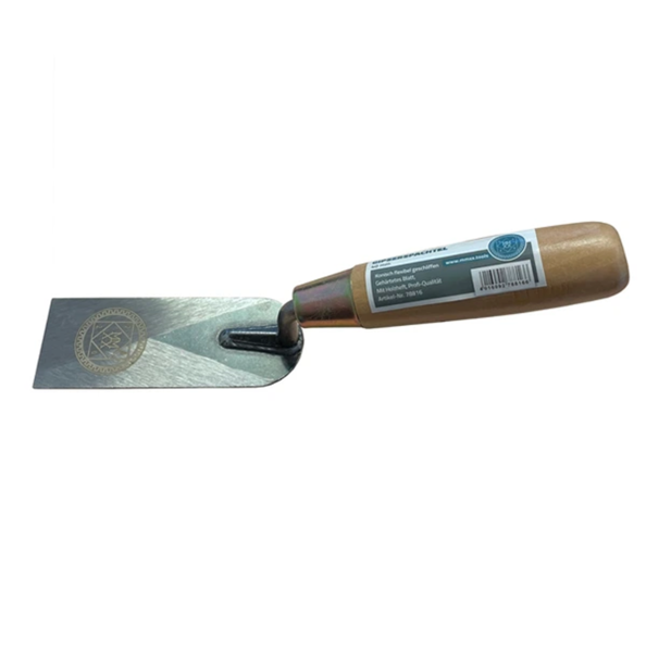 Profibau Gipserspachtel 76749, Blatt aus gehärtetem Stahl, 30 mm, Holzgriff, flexibel