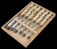 Profibau Stechbeitelsatz 77200 Heft Weißbuche...
