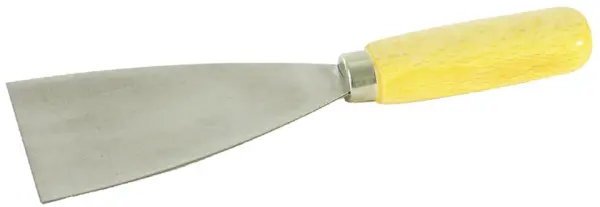 Profibau Stoßspachtel 77297 mit Holzheft, 70 mm Breite, 1 mm Stärke
