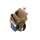 Profibau Nageltasche 77813 Spaltleder Beige, 2 Taschen, 2 Hammerhalter