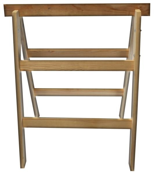 Profibau Holz-Klappbock 78137 2-sprossig massiv, 150 kg Tragkraft, 80 x 60 cm