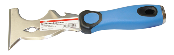 Mehrzweckspachtel 78210 schwere Ausführung, mit Nagelzieher, 2-Komponenten-Softgriff, 75 mm breit