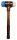 Halder Simplex-Schonhammer 78225 mit Stahlgussgehäuse und Holzstiel, Superplastik / TPE-soft, Ø 40 mm, für Naturstein und Fliesen