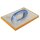 Profibau Alu-Reibebrett mit Schwammgummi 78298 orange, grobporig, 300x220x18 mm