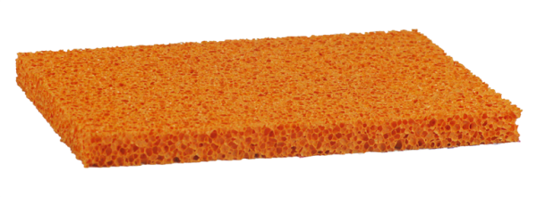 Profibau Ersatz-Schwammgummi 78302 Naturkautschuk Orange, 300 x 220 x 18 mm, Grobporig, Offenzellig
