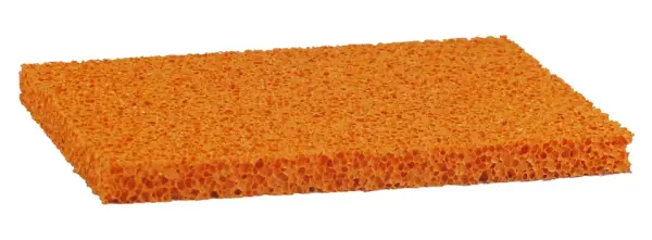 Profibau Ersatzbelag Schwammgummi 78305 orange, 280 x 140 x 8 mm, feinporig, Naturkautschuk