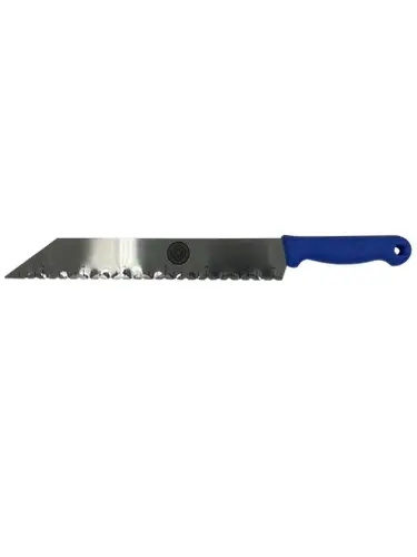 Profibau Dämmstoffmesser 78417 mit Kunststoffgriff und Kunststoffmessertasche, 340 mm, Wellenschliff
