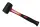 Profibau Gummihammer 78527 schwarz, Fiberglasstiel, 75 mm