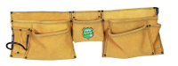 Profibau Werkzeugschürze 78541 Leder, 2 Taschen, 2...