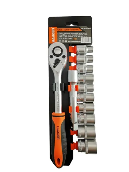 Umschaltknarren-Set 78608 12-teilig CRV-Stahl, 1/2 Zoll, 10-24 mm