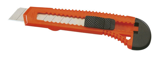 MMXX Cuttermesser leicht, 18 mm Länge der Klinge: 18 mm Kunststoffgehäuse mit verstellbarem Klingenhalter und Stopp 1 Abbrechklinge