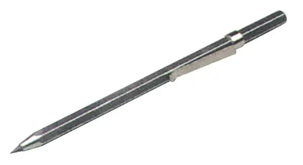 Profibau Reißnadel 80067, 150 x 6 x 6 mm, Sechskantiger Schaft, mit Clip