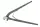 Profibau Fliesenlochzange 80092 mattschwarz, mit Feder, 200 mm