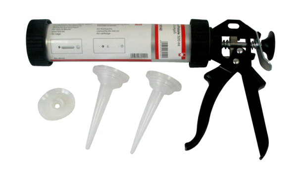 Profibau Alurohrpresse 80142 Geschlossene Ausführung, 320 ml