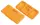Profibau Kniekissen 80275 Ergo-Form orange, 2-teilig zusammensteckbar, ohne Gel