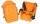 Profibau Knieschoner 80280 4-Faltenschoner, orange, ohne Gel