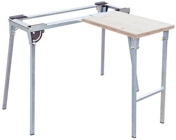 Kaufmann Arbeitstisch Set 80396 mit Erweiterung, 580x400x800 mm, für Topline 1000x320x800 mm, verzinkt, klappbar