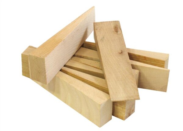 Profibau Baukeile 80448 Hartholz, 200 x 55 x 35 mm, Sack á 100 Stück