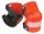 Profibau Knieschoner mit Gelenk 80701 orange, PVC-Hartschale, DIN EN 14404, Zellschaum-Innenpolster
