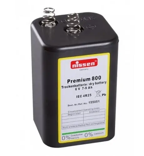 Profibau Trockenbatterie 83950 6 Volt 7-9 Ah, Winterfest, Ohne Quecksilber