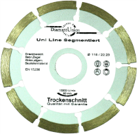 Dia-Trennscheibe Uniline segmentiert Ø 115 mm...