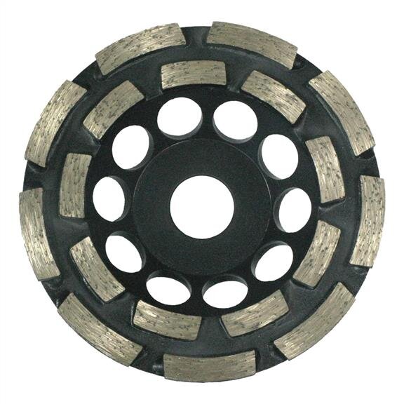 Profibau Dia-Schleifteller 87941 Unibau doppelreihig, Ø 125 mm, Bohrung 22,2 mm