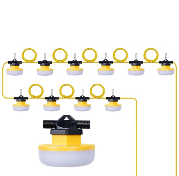 SHADA LED-Baulichterkette 401305, 30 m, 130 W, 5000 K, 15600 lm, IP67
