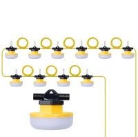 SHADA LED-Baulichterkette 30m 130W 15600lm 5000K IP67 -...