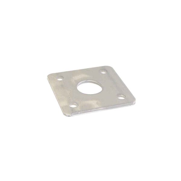 MÜBA Fußplatte 10525 für B/D55 Stahl Roh, 120 x 120 x 8 mm, 60 mm Lochdurchmesser