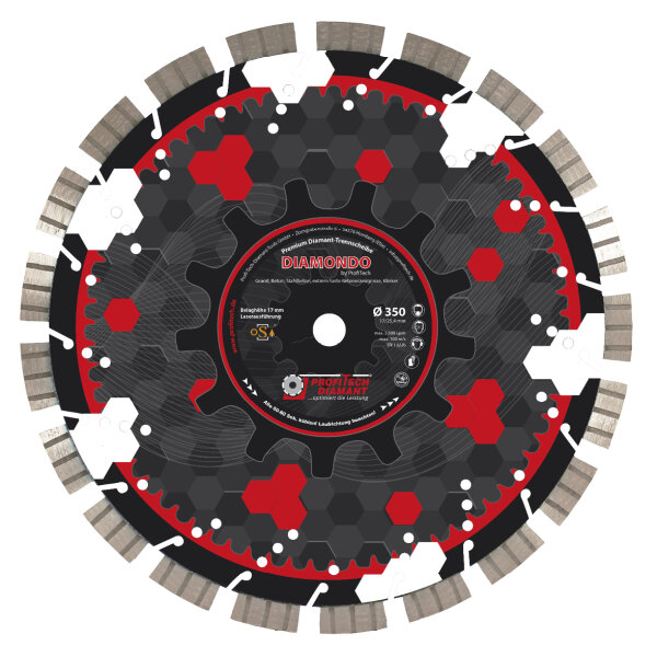 PROFITECH Diamondo 350/17/25,4 mm 158854