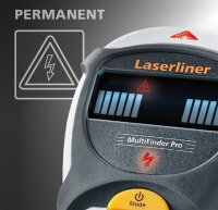 LASERLINER MultiFinder Pro Universelles Ortungsgerät für Holz, Metall, Kupfer, Eisen und spannungsführenden Leitungen 080.966A